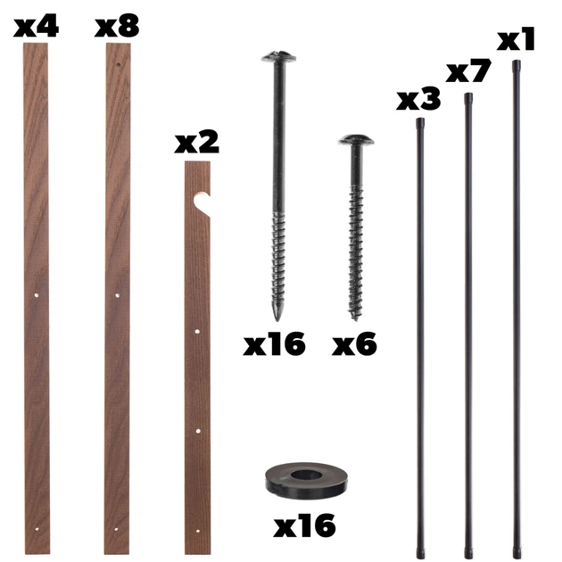 Suszarka do bielizny Kadax drewniana ze stalowymi prętami K11602 (5906638313046) - obraz 3