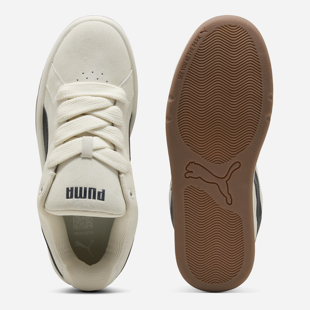 Женские кеды замшевые низкие Puma Park Lifestyle Easy 40070708 40 (6.5UK) 25.5 см Warm White/Black (4069156757608) - изображение 4