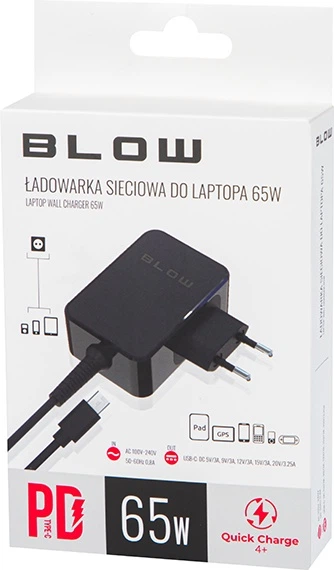 Ładowarka sieciowa do laptopa Blow USB-C PD 65 W (5900804133247) - obraz 2