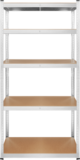 Regał metalowy Rebel 180 x 90 x 40 cm Srebrny (RB-1256) - obraz 2