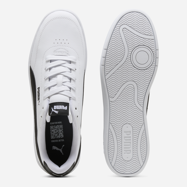 Чоловічі кеди низькі Puma Court Classic Clean 40222301 45 (10.5UK) 29.5 см White/Black (4067983728648) - Фото 5 Чоловічі кеди низькі Puma Court Classic Clean 40222301 45 (10.5UK) 29.5 см White/Black (4067983728648) - зображення 5