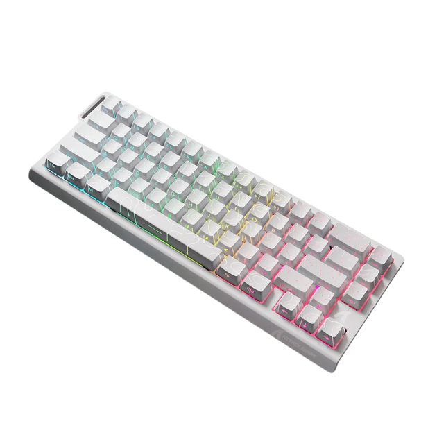 Ігрова дротова магнітна клавіатура Attack Shark X65 HE / Magnetic Switch / 8К / RGB / 65% / White Lines - зображення 3