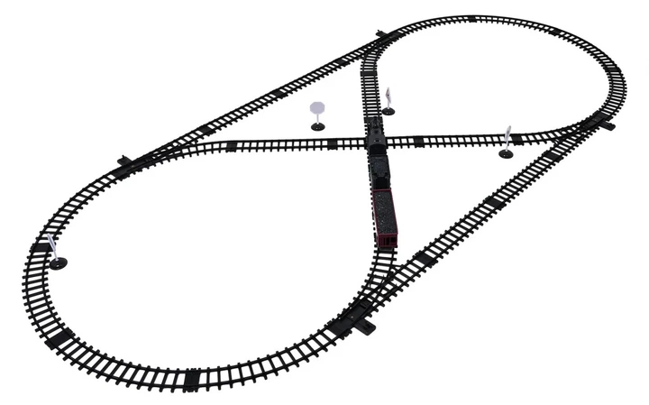 Kolejka Retro Silver Way z funkcją dymu świateł i dźwięku (5903864973136) - obraz 4