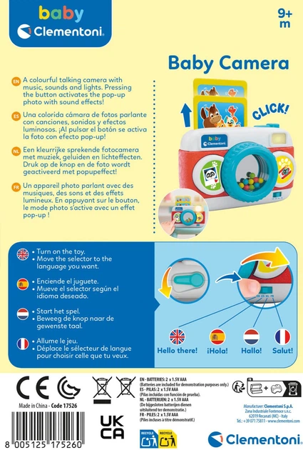 Інтерактивна іграшка Clementoni Baby Camera (17526) (8005125175260) - зображення 3