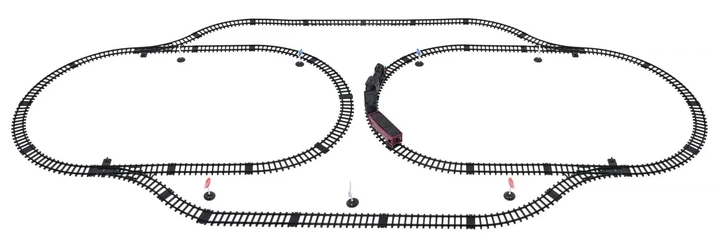 Kolejka Retro Silver Way MEGA z funkcją dymu świateł i dźwięku (5903864973143) - obraz 4