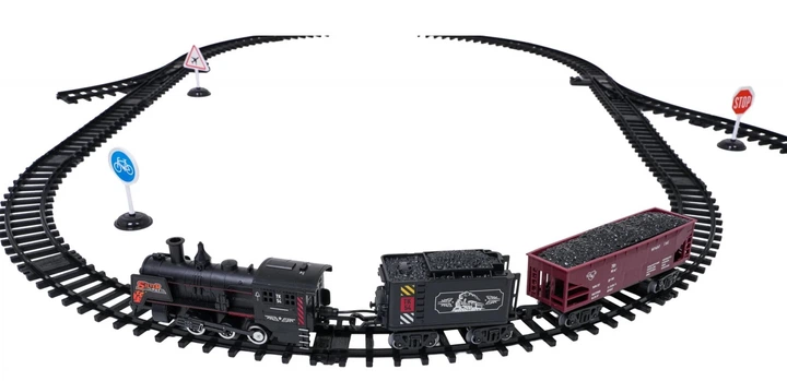 Kolejka Retro Silver Way MEGA z funkcją dymu świateł i dźwięku (5903864973143) - obraz 7