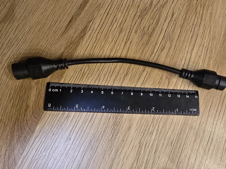 Соединитель RJ45 герметичный IP67 гибкий (мама-мама), водонепроницаемый, черный - изображение 2