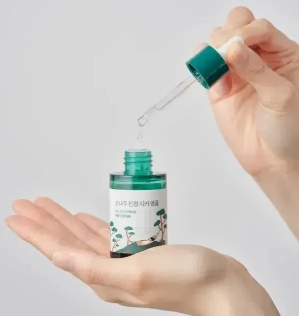 Успокаивающая сыворотка с экстрактом игл сосны - ROUND LAB Pine Calming Cica Ampoule 30 мл - изображение 2