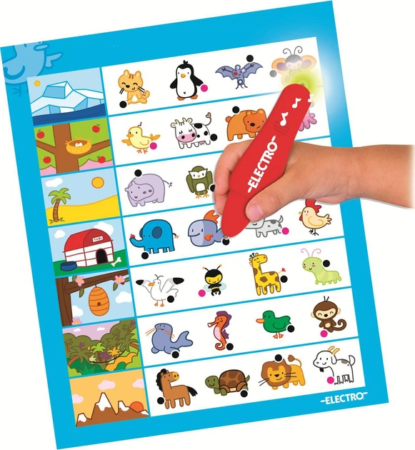 Настільна гра Jumbo Electro Wonderpen Animal Fun (німецька версія) (8710126195604) - зображення 3