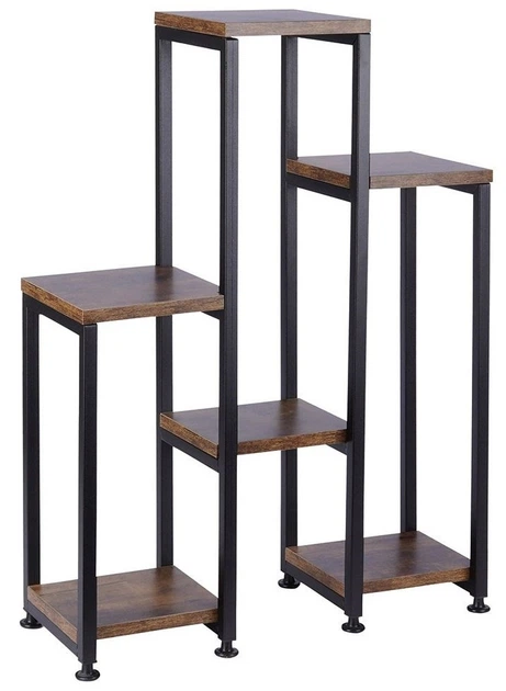 Стійка для квітів металева Vilde 6-рівнева 70 см Коричнева (5904316464813) - зображення 2