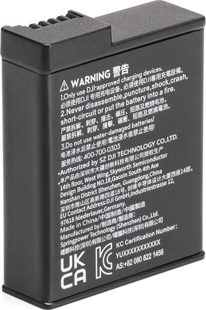 Akumulator DJI Osmo Action 3 / Action 4 (CP.OS.00000229.04) - obraz 3