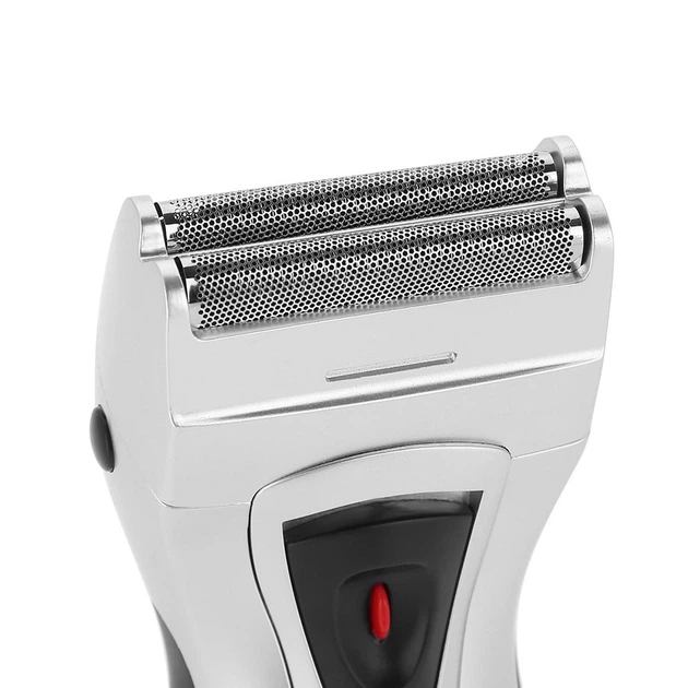 Мужская аккумуляторная бритва Surker RSCW-8002 600 мАч сеточная серебристая для бритья бороды - изображение 6