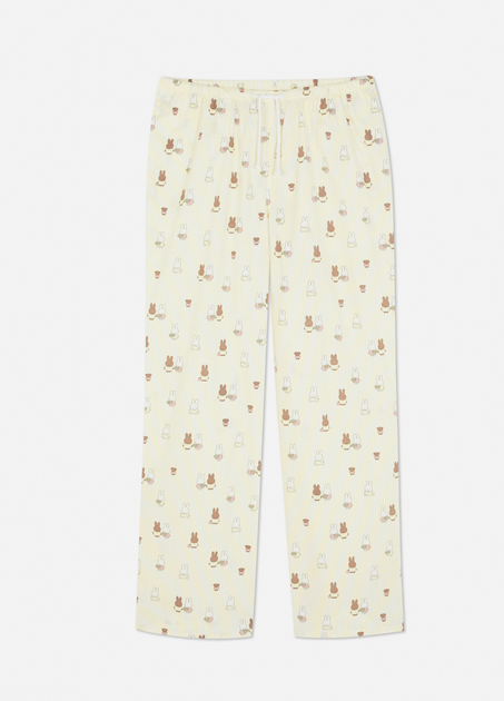 Женские пижамные штаны Primark Wide Leg Pajama Bottoms М для дома и сна Желтый (8639) - изображение 6