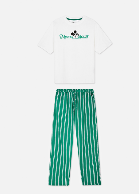 Женская пижама Primark Disney’s Print Pyjamas XS для дома и сна Зеленый (8644) - изображение 4