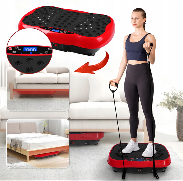 Вібраційна Платформа Vibro Slim – фітнес-тренажер і масажер до 150 кг - зображення 3