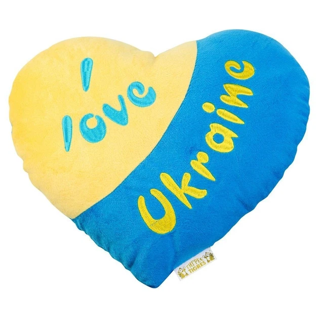 Подушка-сердечко "I love Ukraine" TIGRES (142862) - Фото 1 Подушка-сердечко "I love Ukraine" TIGRES (142862) - изображение 1