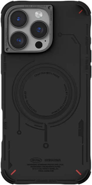 Etui SkinArma Mecha Mag Charge do Apple iPhone 16 Pro Black (8886461246339) - obraz 2