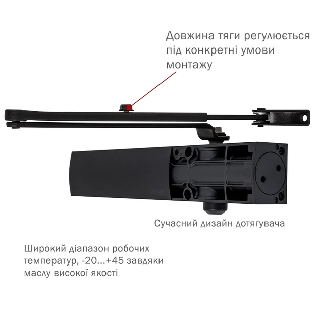 Доводчик RYOBI 1200 D-1200 BLACK - изображение 2