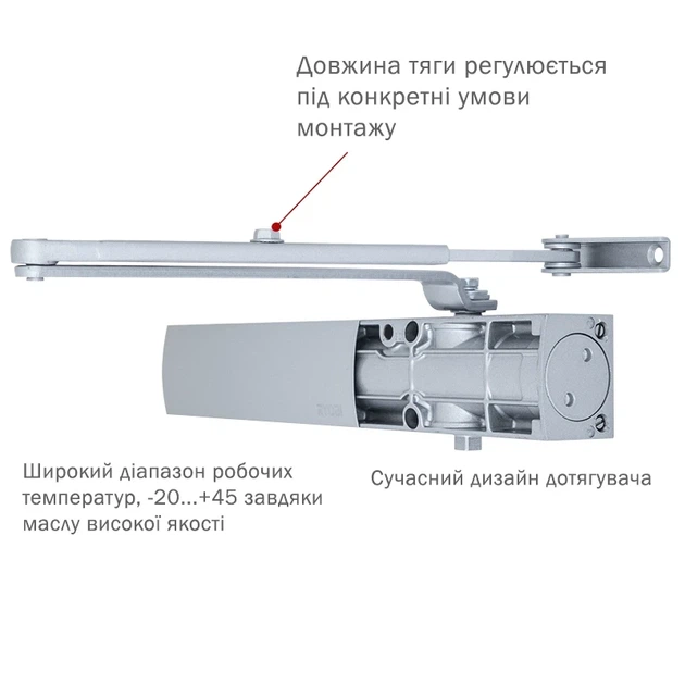 Доводчик RYOBI 1200 D-1200 SILVER - изображение 2