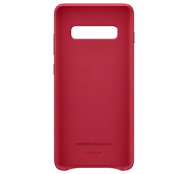 Чохол Leather Cover для Samsung Galaxy S10 Plus (G975) (EF-VG975LREGRU) Red - Фото 4 Чохол Leather Cover для Samsung Galaxy S10 Plus (G975) (EF-VG975LREGRU) Red - изображение 4