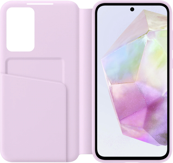 Чохол-книжка Smart Clear View Cover для Samsung Galaxy A35 (A356) (EF-ZA356CVEGWW) Lavender - Фото 4 Чохол-книжка Smart Clear View Cover для Samsung Galaxy A35 (A356) (EF-ZA356CVEGWW) Lavender - изображение 4