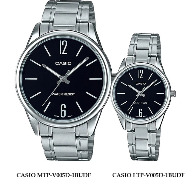 Комплект Наручні годинники CASIO MTP-V005D-1BUDF + CASIO LTP-V005D-1BUDF - Фото 1 Комплект Наручні годинники CASIO MTP-V005D-1BUDF + CASIO LTP-V005D-1BUDF - изображение 1