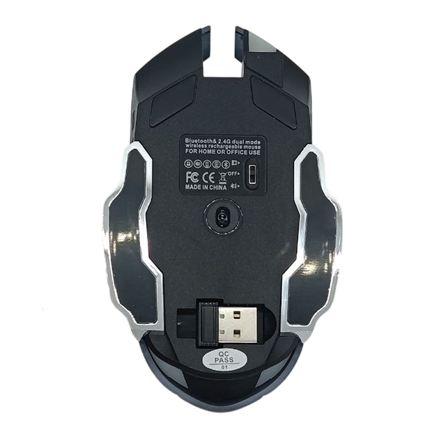 Беспроводная игровая мышь T1&T2GAME MOUSE 6D Бесшумная DPI 800-1200-1600 Li-Ion BT+2.4G Black - изображение 10