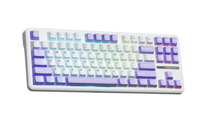 Клавиатура Aula F87 Gaming KRGD Blue Switch RGB White (6948391202464) - изображение 2