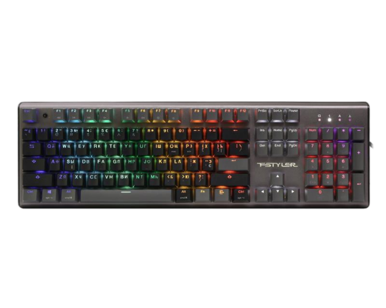 Клавіатура A4Tech Fstyler FS100 RGB Stone Black - Фото 3 Клавіатура A4Tech Fstyler FS100 RGB Stone Black - зображення 3