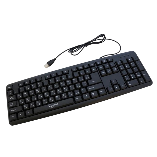 Клавіатура Gembird KB-103-UA Ukr Black - Фото 3 Клавіатура Gembird KB-103-UA Ukr Black - зображення 3