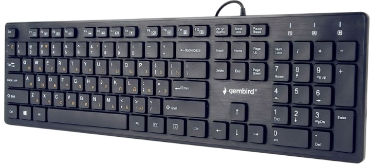 Клавіатура Gembird KB-MCH-03-UA Ukr Black - Фото 2 Клавіатура Gembird KB-MCH-03-UA Ukr Black - изображение 2