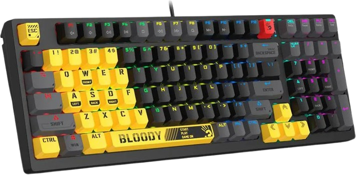Клавіатура A4Tech S98 Bloody Sports RGB Lime Black - изображение 2