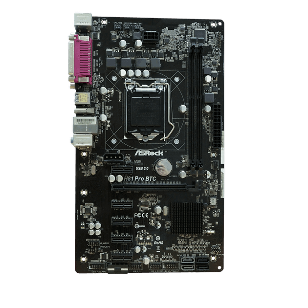 Материнська плата ASRock H81 Pro BTC LGA 1150 (H81 Pro BTC) Б/В - изображение 3