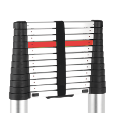 Драбина розкладна алюмінієва VOREL телескопічна 3.8 м 48 x 8 x 380 см 17701 (5906083177019) - зображення 3