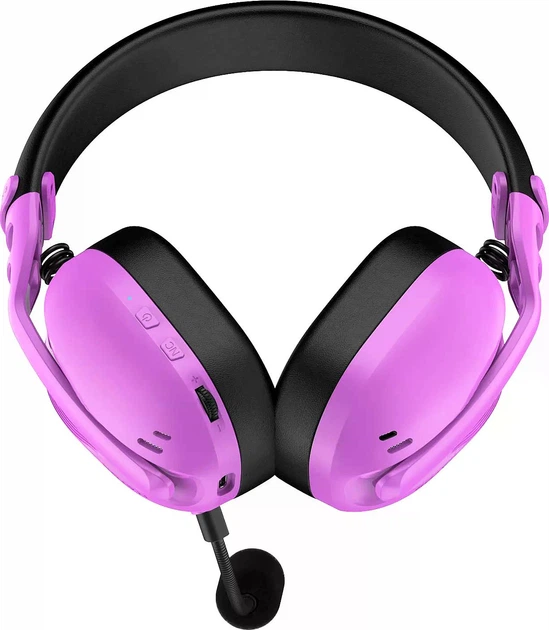 Ігрові навушники Hator Hyperpunk 3 Wireless Hi-Res SyncHUB connection Cyber Violet (ESH19) - зображення 4