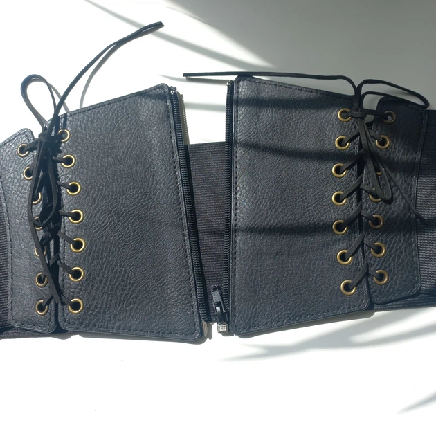 Ремінь-корсет широкий жіночий Honey Fashion Accessories XS/S/M/L чорний (40к001) - изображение 8