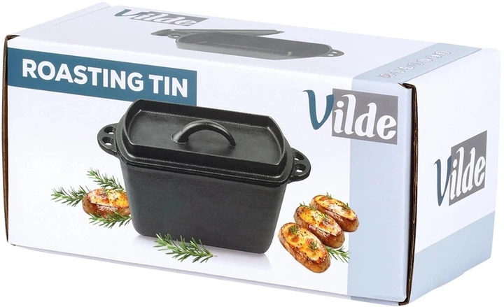 Форма Vilde Cast Line для випікання хлібу чавунна з кришкою 27 см 2 л (8592381156930) - зображення 4