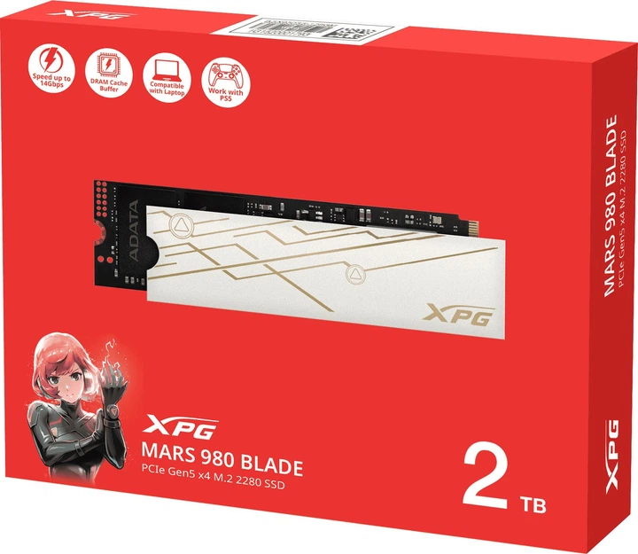 Dysk SSD Adata XPG Mars 980 Blade 2TB M.2 NVMe Silver (AGAMMIXS60-1T-CS) - obraz 6