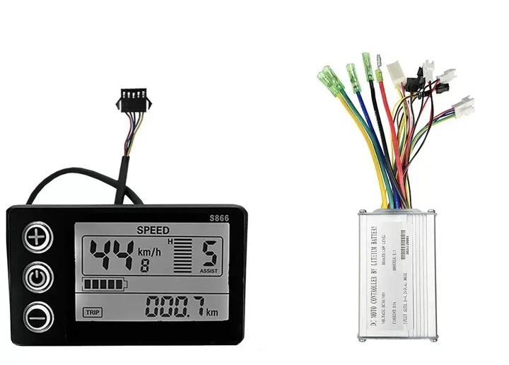 Контролер з дисплеєм 15А 350W 24/36v/48V LCD S866 - Фото 1 Контролер з дисплеєм 15А 350W 24/36v/48V LCD S866 - зображення 1