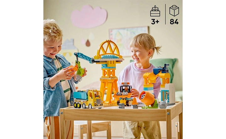 Конструктор LEGO 3-в-1 Будівельний майданчик і техніка 84 деталей (10476) - изображение 4