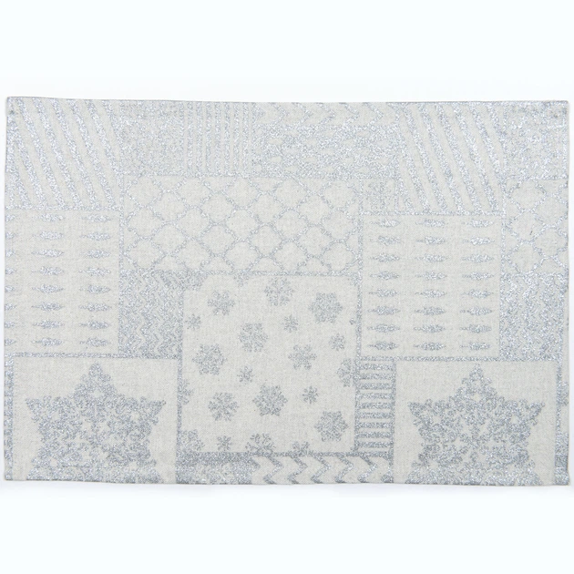 Сет сервировочный Новогодний / Шивери цает серебро 30х45 см (145072) (252г/м.кв32см шт) 174726 - изображение 2