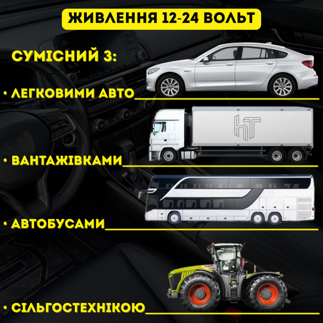 Baseus FM-трансмітер Bluetooth 5.0 в авто 2USB 3.4A AUX 12-24 Вольт чорний - зображення 6