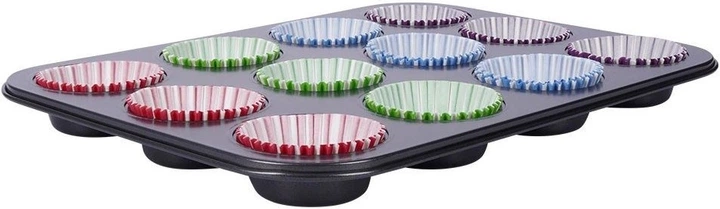Форма для кексів Orion металева з паперовими формочками 72 шт (8592381117771) - зображення 3