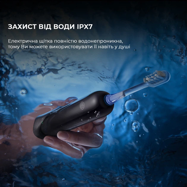 Зубна електрощітка Mova Fresh Чорний (ATB13A-BK) - изображение 5