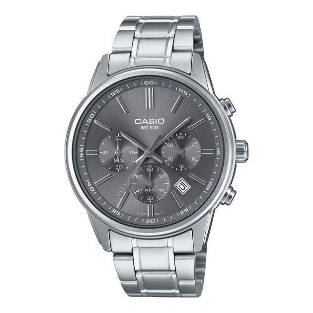 Чоловічий годинник Casio MTP-E515D-8A Сріблястий ( AT1141-0488 ) - Фото 1 Чоловічий годинник Casio MTP-E515D-8A Сріблястий ( AT1141-0488 ) - зображення 1