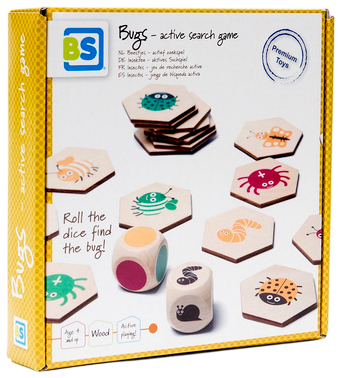Drewniana gra 4w1 BS Toys Znajdź robaczka XL (8717775443926) - obraz 3