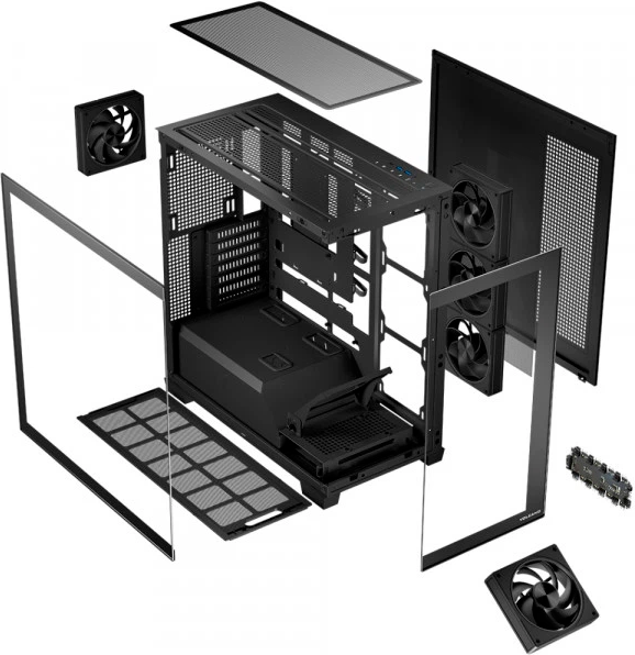 Obudowa Modecom Volcano Stellar ARGB 5F Black (AT-STELLAR-5F-ARGB-10) - obraz 12