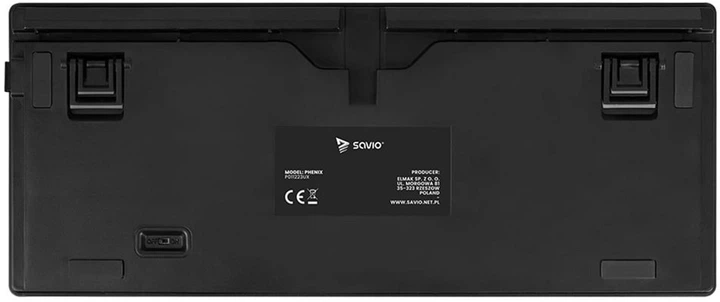 Klawiatura bezprzewodowa Savio Phenix Gateron Red Pro Pudding USB/Wireless Black (SAVGK-PHENIX RED PUDDING) - obraz 5