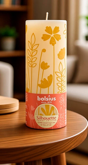 Свеча Silhouette Bolsius Рустик 190 х 68 Желтый луг (8717847155337) - Фото 4 Свеча Silhouette Bolsius Рустик 190 х 68 Желтый луг (8717847155337) - изображение 4