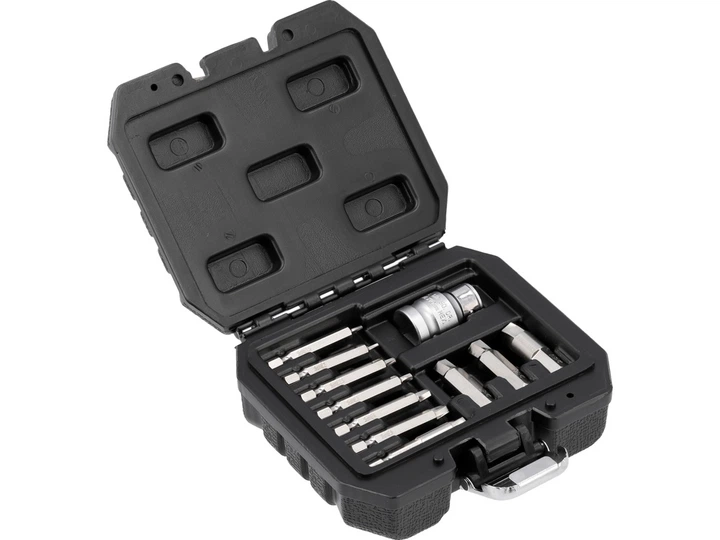 Zestaw bitów YATO do obrobionych śrub 1/4", 3/8" 11 szt (YT-04583) - obraz 2